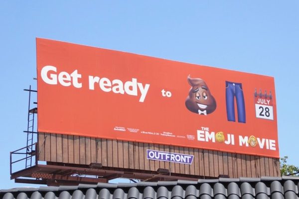 get ready poop pants emoji movie billboard